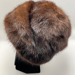 Vintage Saga Mink Fur Hat Size 21 1/2"